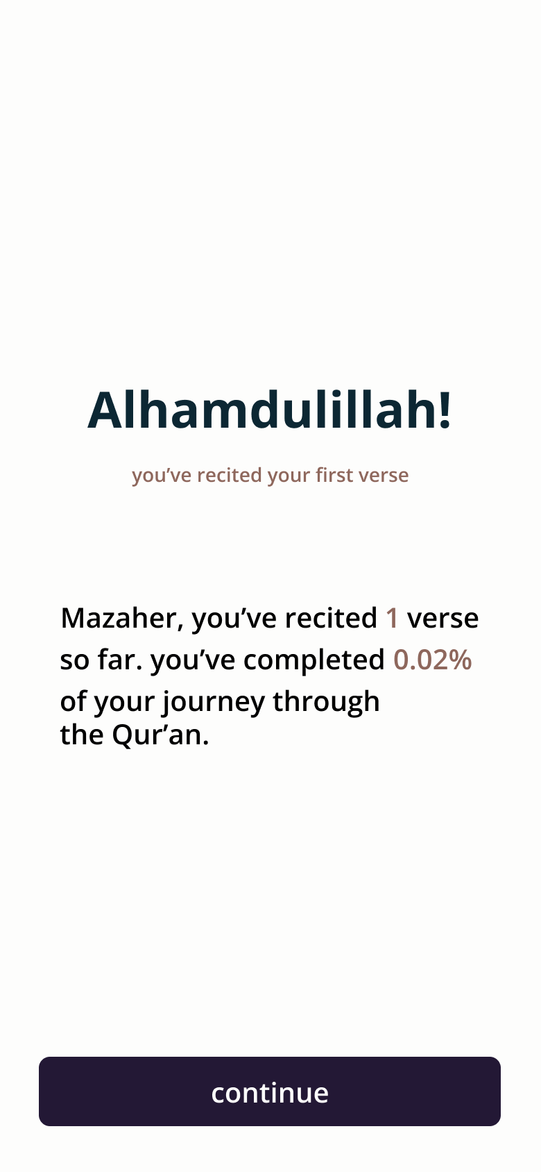 QuranLock Alhamdulillah celebration